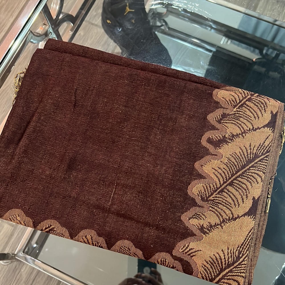 ✨Peach Couture Soft Persian Paisley Pashmina Shawl Scarf